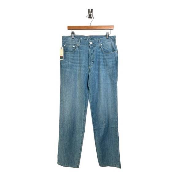 Daily Blue MOOD in Echo Wash Rigid Relaxed Straight Leg Denim Jean AG NEW $313 - Picture 3 of 16